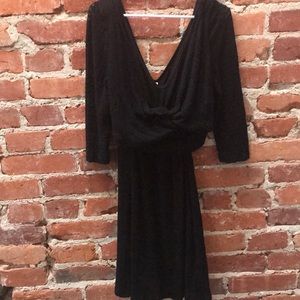 Anthropologie Black dress  SZ Med